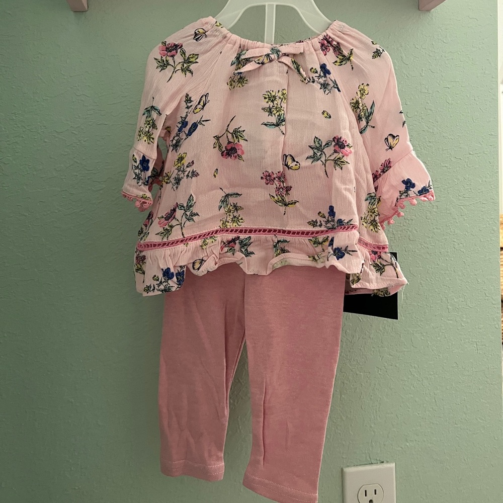 New baby outfit top shirt and pants leggings